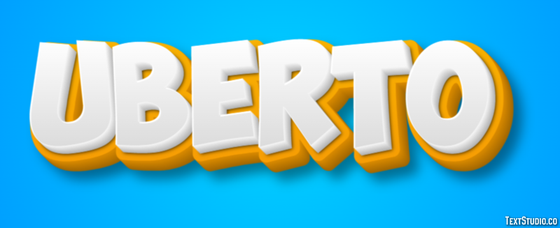 Uberto Effetto testo