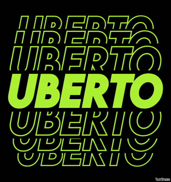Uberto Эффект текста