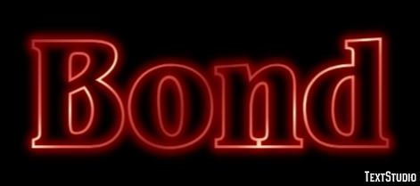 Bond Texteffekt