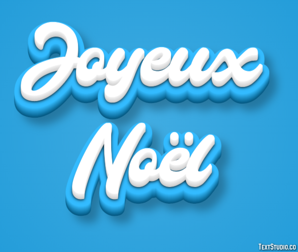 Joyeux Noël Effet de texte