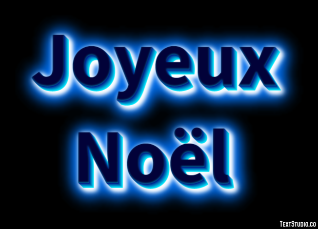 Joyeux Noël Effet de texte