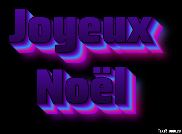 Joyeux Noël Effet de texte