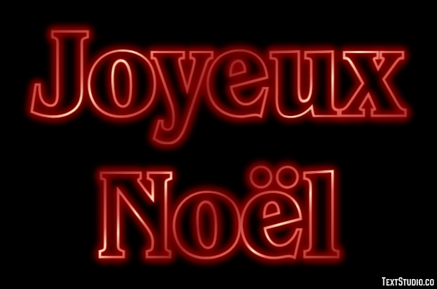 Joyeux Noël Effet de texte