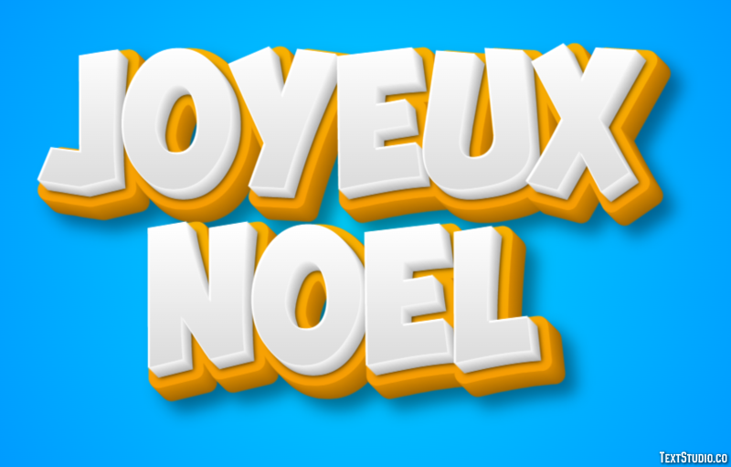 Joyeux Noël Metin Efekti