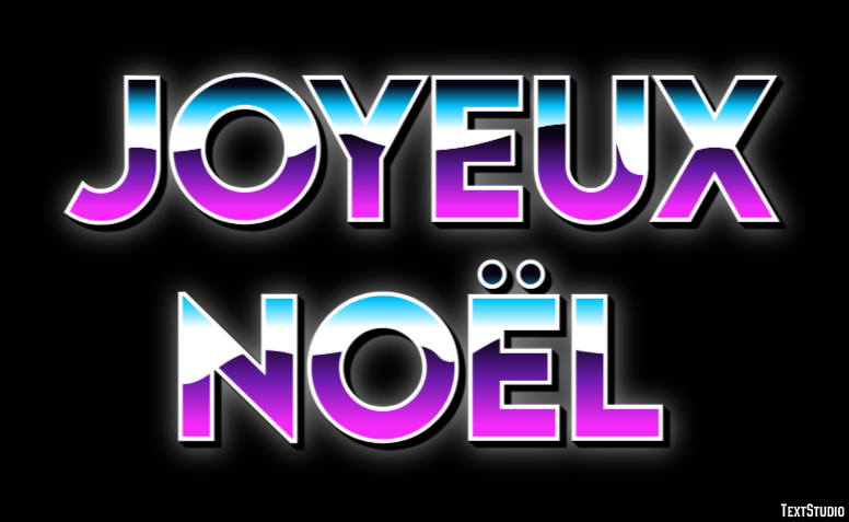 Joyeux Noël Effet de texte