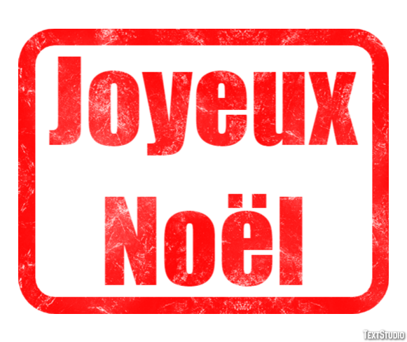 Joyeux Noël Effet de Texte
