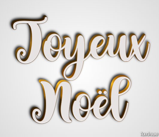 Joyeux Noël Effet de Texte