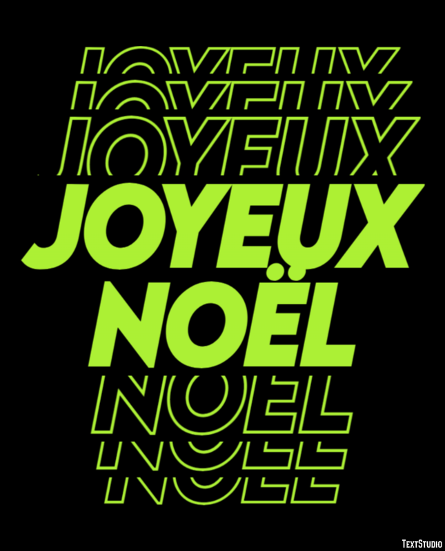 Joyeux Noël Effet de texte