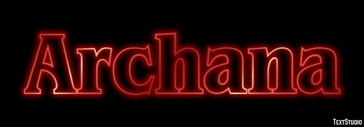 Archana Text effect