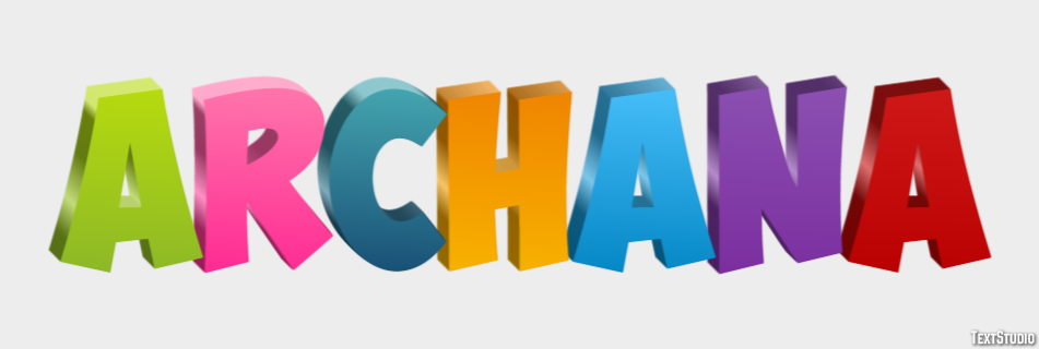 Archana Text Effect
