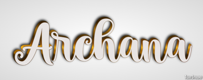 Archana Text Effect