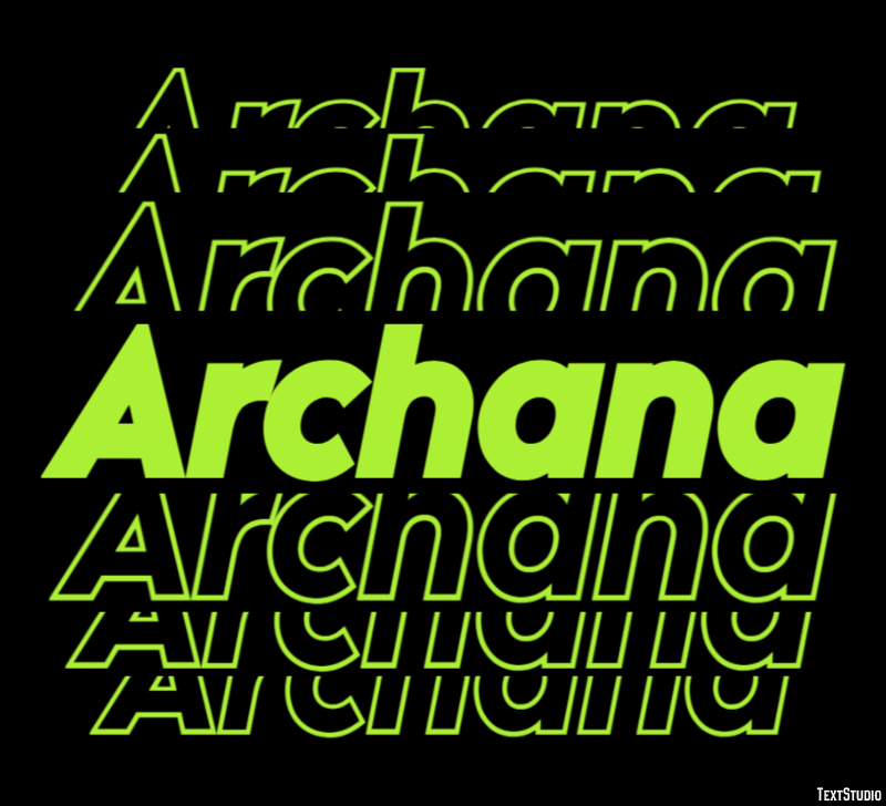 Archana Text Effect