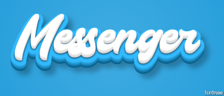 Messenger Эффект текста
