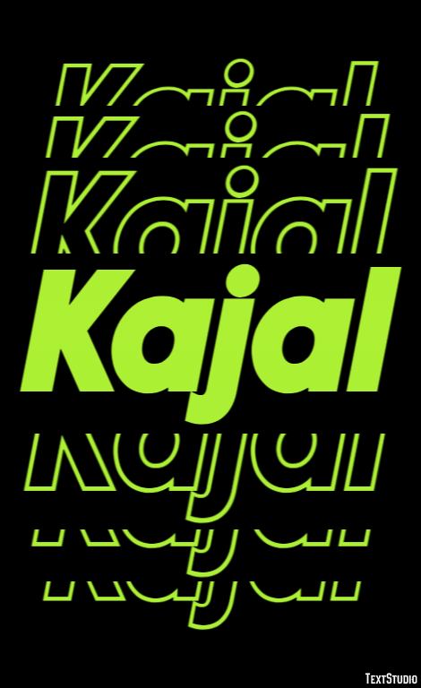 Kajal Text Effect
