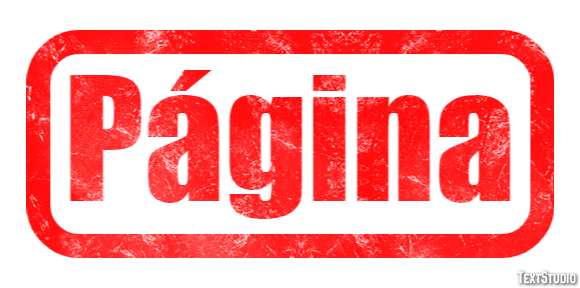 Página Efeito do texto