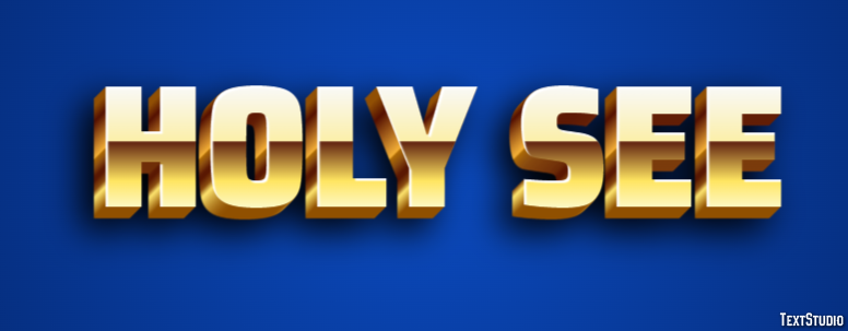Holy See Effetto testo