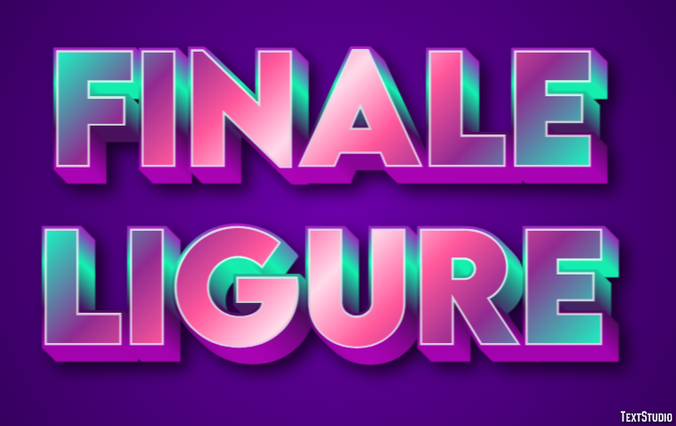 Finale Ligure Эффект текста