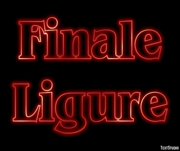 Finale Ligure Эффект текста