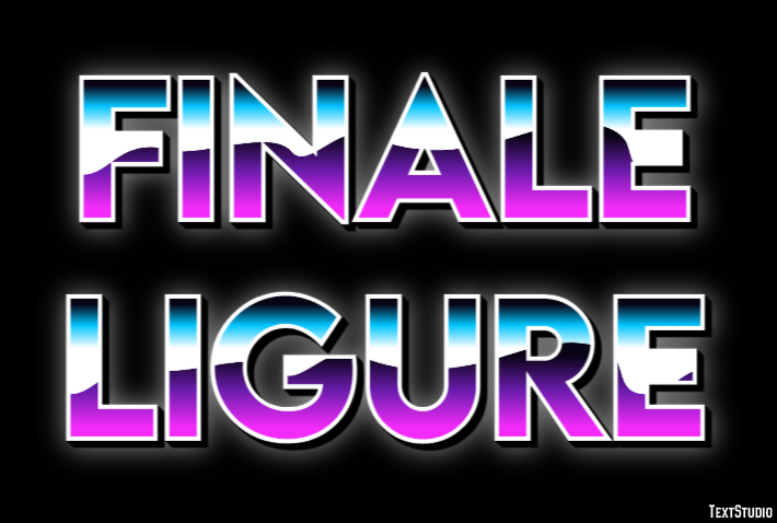 Finale Ligure Эффект текста