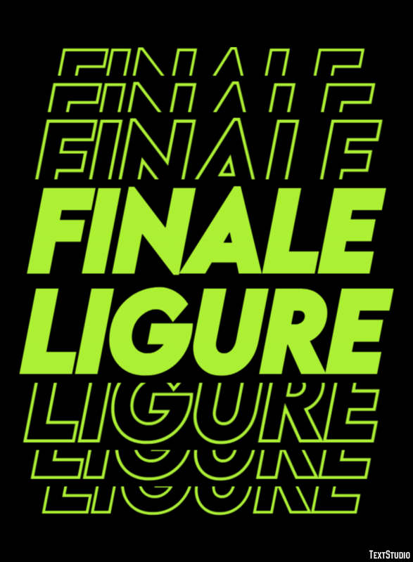 Finale Ligure Эффект текста
