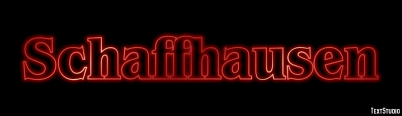 Schaffhausen テキスト効果