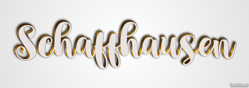 Schaffhausen テキスト効果