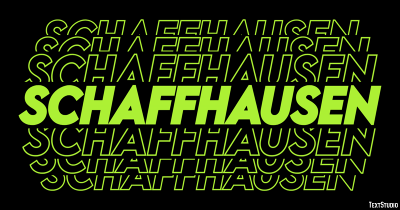 Schaffhausen Efekt tekstowy