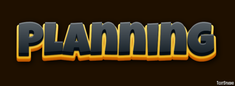 Planning Text effect