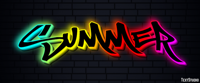 Summer Text effect