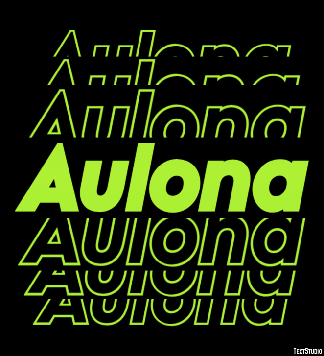 Aulona Efeito de texto