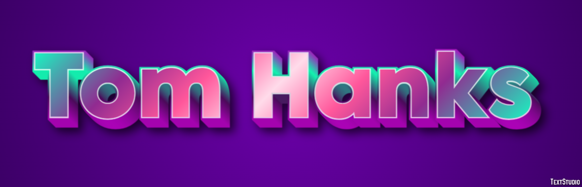 Tom Hanks Text effect