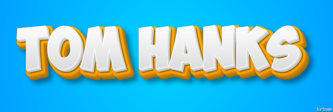 Tom Hanks Effetto testo