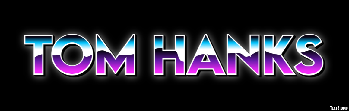 Tom Hanks Text effect