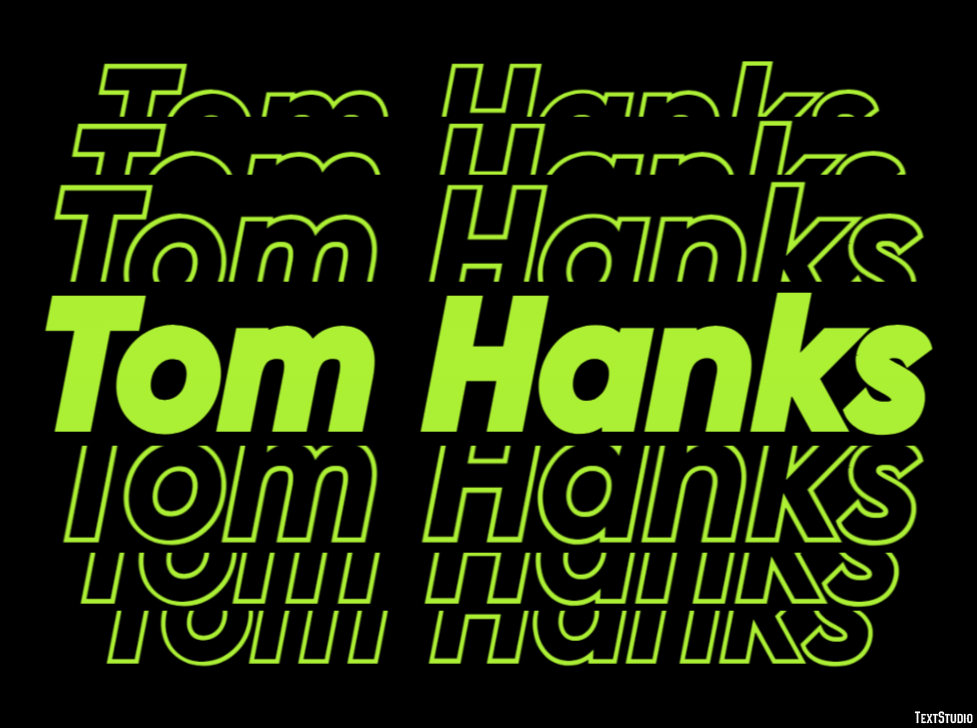 Tom Hanks Text Effect