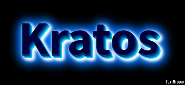 Kratos Efecto de Texto