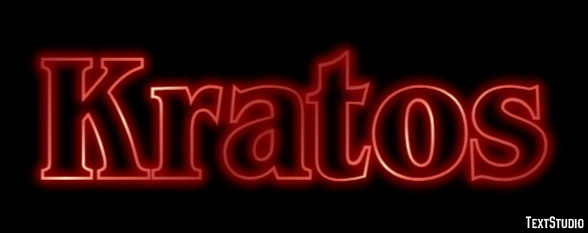 Kratos Efecto de Texto