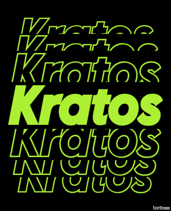 Kratos Efecto de Texto