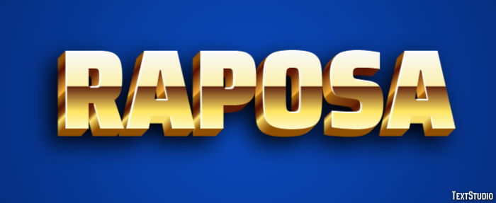 Raposa Efeito de texto