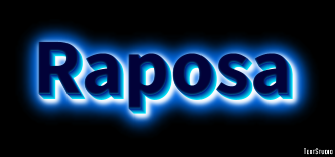Raposa Effetto testo