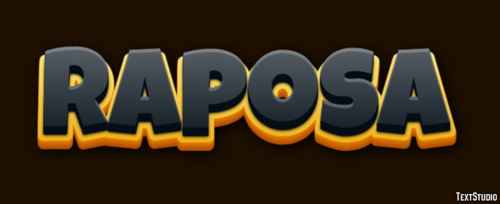 Raposa Effetto testo