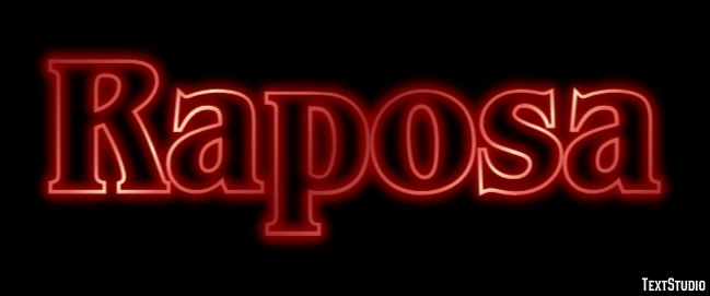 Raposa Effetto testo