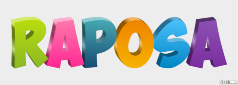 Raposa Effetto testo