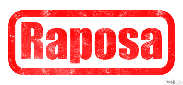 Raposa Efeito de texto