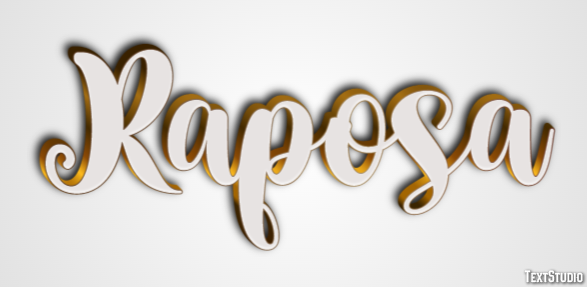 Raposa Efeito de texto