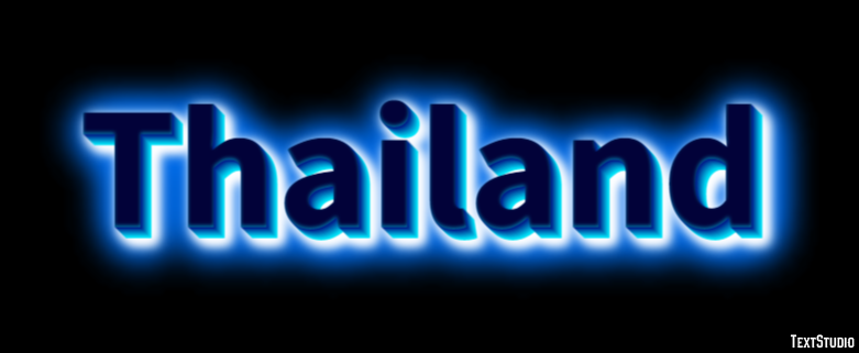 Thailand Efecto de Texto