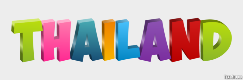 Thailand Effet de Texte