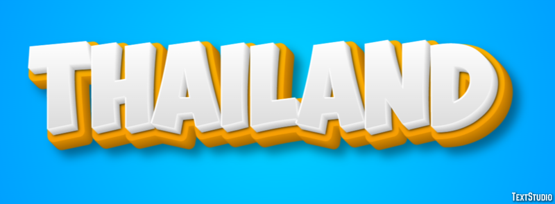 Thailand Text Effect