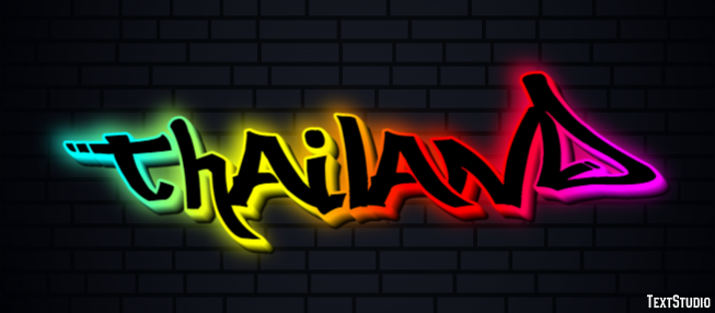 Thailand Text effect