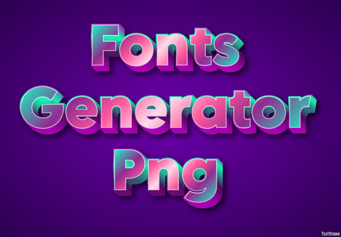 Fonts Generator Png Efekt tekstowy