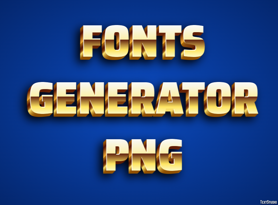Fonts Generator Png Efekt tekstowy